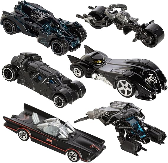 Hot Wheels, 2015 Batman, Bundle Set of 6 Exclusive Die-Cast Vehicles