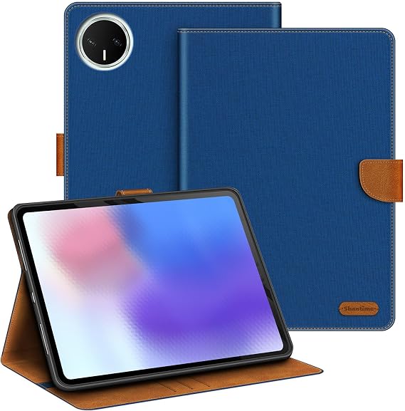 Fabric Leather Case for MatePad Mini - Blue
