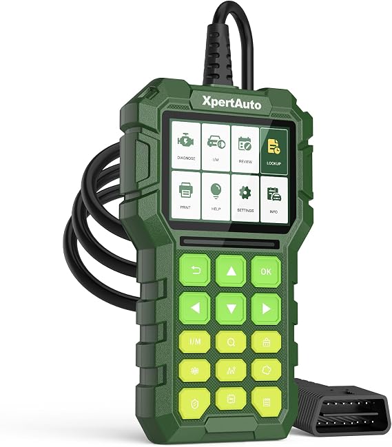 C303 OBD2 Scanner Live Data Professional Mechanic Universal OBDII Diagnostic Code Reader Tool for Clearing Fault Code Check Engine Light, Freeze Fram,I/M Readiness, Data Printing