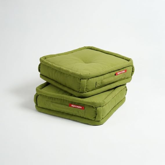 XPERMATE Bisküvi Minder Petek Önü Palet Üstü Minderi Fransız Minder Bank ve Bahçe Minderi 45x45x14 cm (Yeşil)