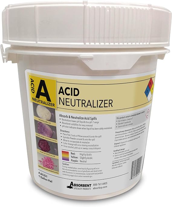 Absorbent Specialty Products ACID1 Acid Neutralizer, Purple
