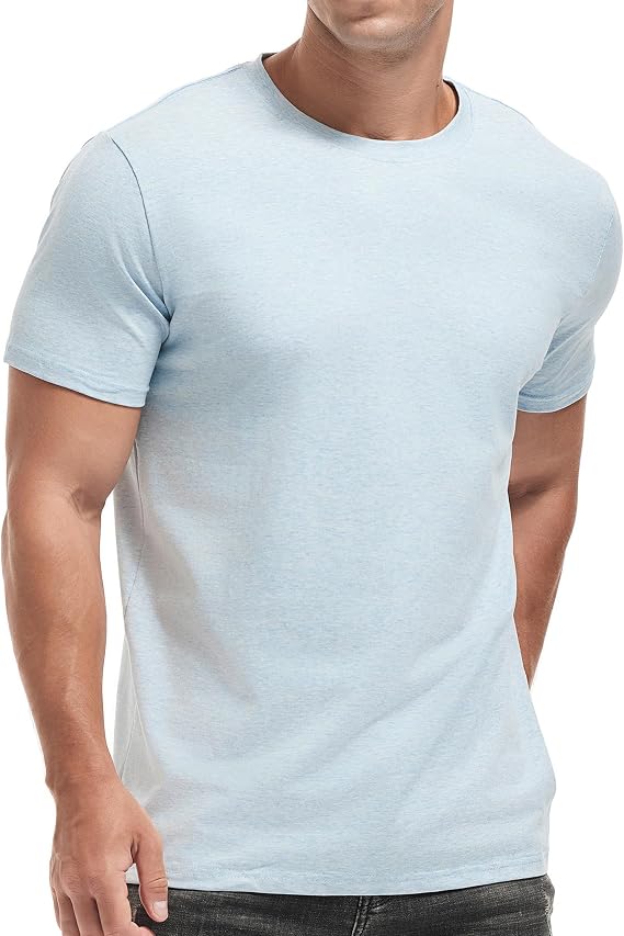 VEIISAR Crew Neck T-Shirts Premium Men's T-Shirts Soft and Fitted T-Shirt Casual Stylish Tee