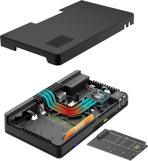 Argon ONE V5 M.2 NVMe Case for Raspberry Pi 5 - Dual HDMI, DAC, Cooling