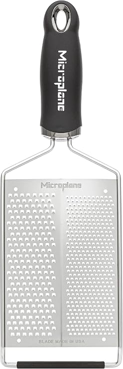 Microplane Gourmet Dual Grater - Fine and Coarse Stainless Steel Blades for Effortless Parmesan Cheese Grating and More