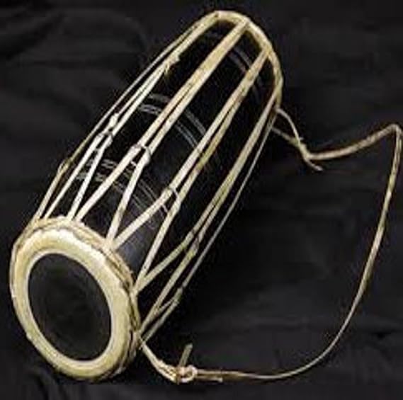 QT Madal Drum Wooden Nepali Folk Instrument Madal Authentic Design Hand Carved Drum for Fun, Musical Instrument for All Age Groups of Musicians - Gift Party Supplies Birthday Party Favor