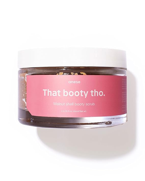That Booty Tho Large Size - Anese Original Booty Scrub for Stretch Marks, Cellulite, Acne, Hyperpigmentation, 6 Ounce