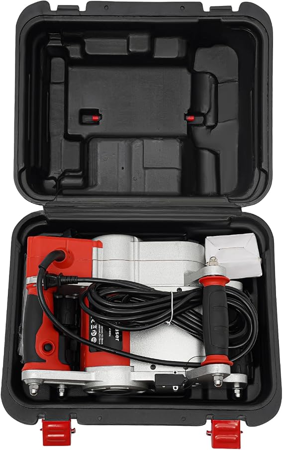 Electric Wall Groove Cutting Machine 110V 1100W Electric Floor Wall Chaser 15-30MM Grooving Depth Adjustable 25MM Width Handheld Brick Cutter Wall Slotting Machine