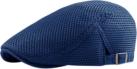 Mens Straw Newsboy Caps Mesh Summer Spring Newsboy Hat for Men Vintage Women Breathable Beret Cabbie Ivy Caps
