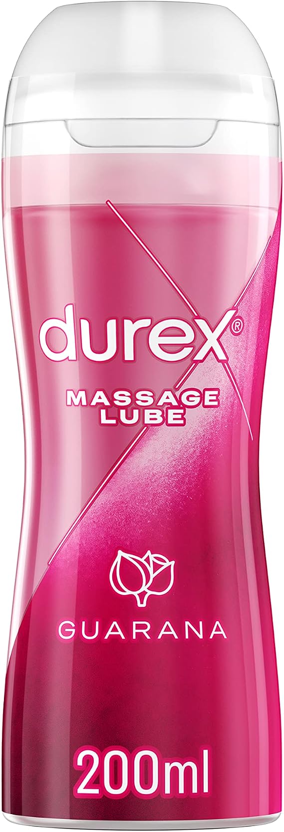 Durex 2 in 1 Massage Guarana, 200ml, Water Based Lube, Sensual Formula