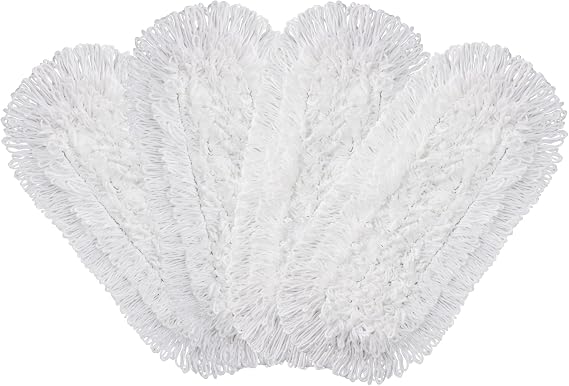 CLEANHOME Microfiber Mop Pads 4 Pieces for Floor Cleaning | Fit CLEANHOME Dust Mop: B09PBPGSJ3, Full Polyester Microfiber Replacement Pads