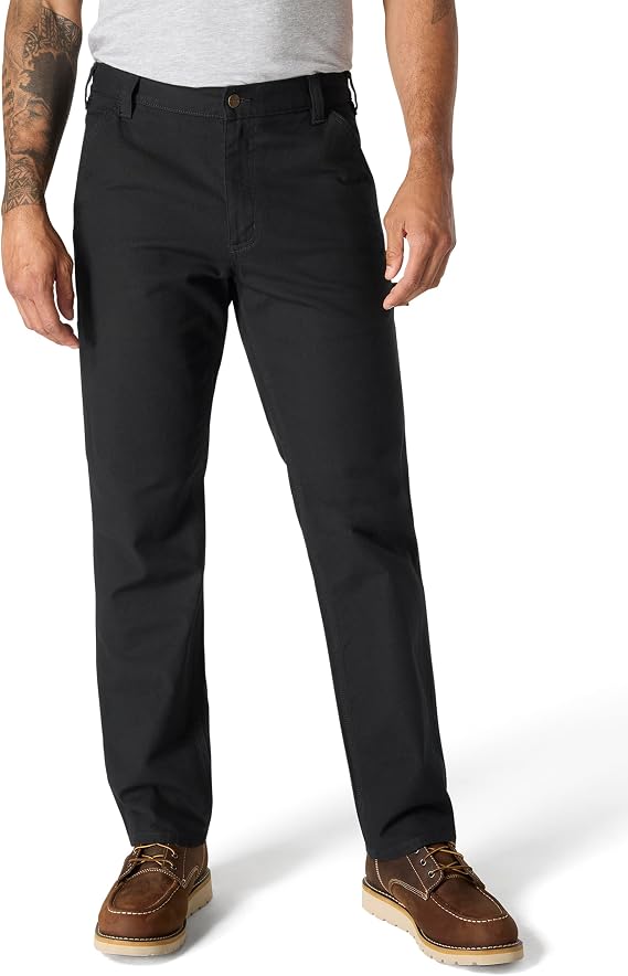 Carhartt Men's Rugged Flex Relaxed Fit Duck Utility Work Pant, Black, 32 x 34