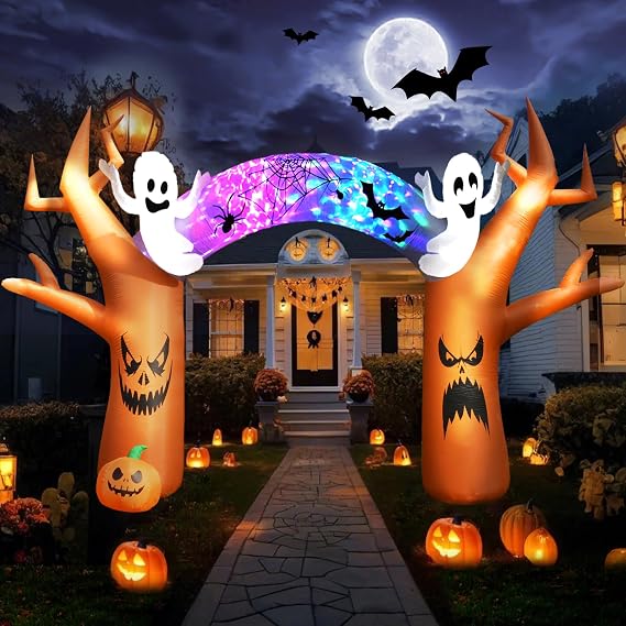 17 FT Halloween Inflatable Tree Archway Outdoor Yard Decoration