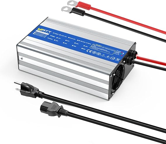 WattCycle Battery Charger, 14.6V 40A, LiFePO4, Aluminum Shell