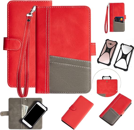 K-S-Trade Protective Case For Nubia RedMagic 5G Mobile Phone Case Compatible With Nubia RedMagic 5G Wallet Case Wallet Flip Case Card Slots Flip Wallet Case Case