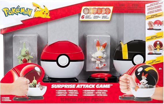 Pokemon Surprise Attack Play Set S4 Larvitar and Scorbunny