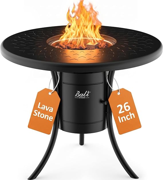 BALI OUTDOORS Dual 1-Pound Propane Fire Pit Outside
