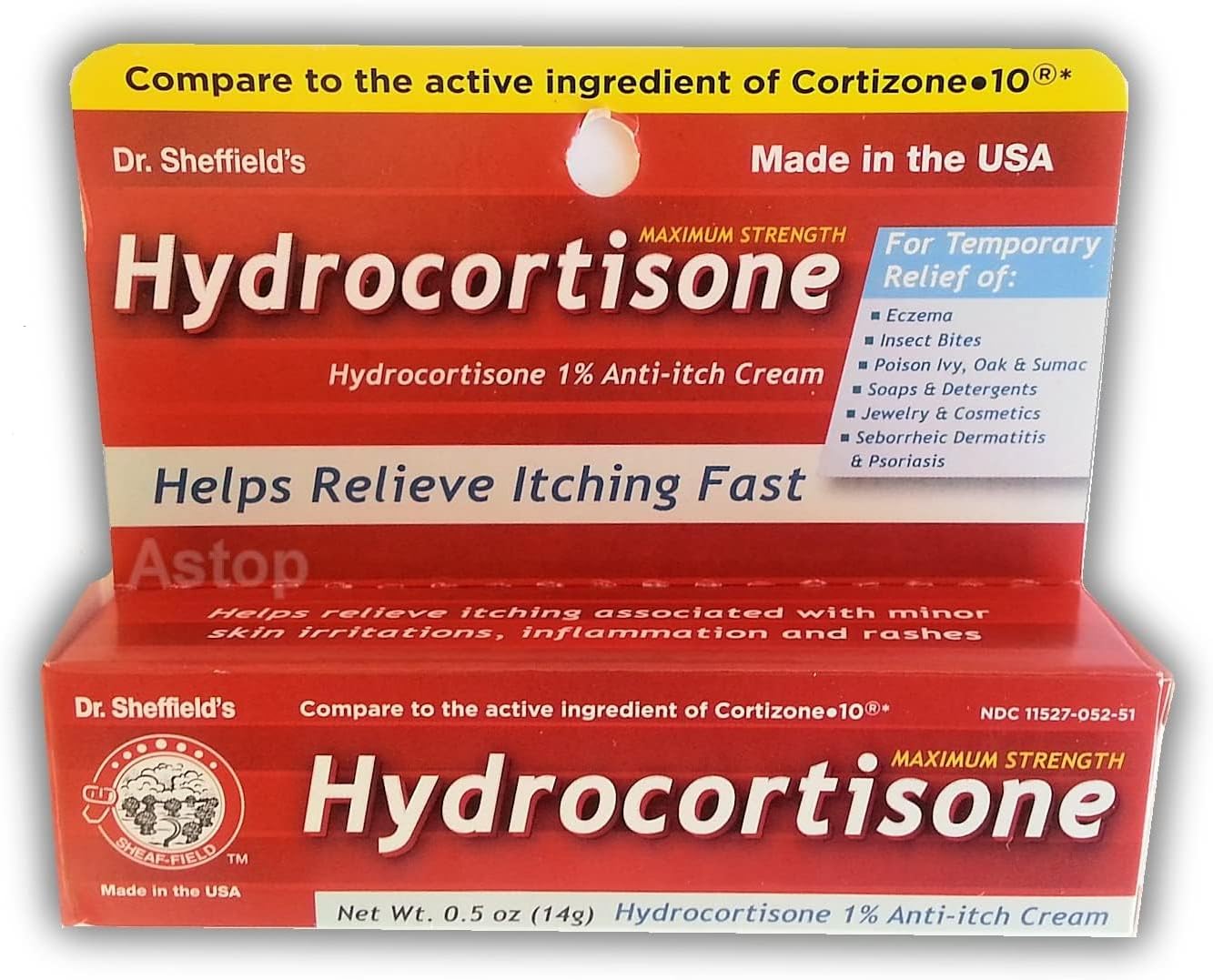 Hydrocortisone 1% Anti -Itch Cream 0.5 oz