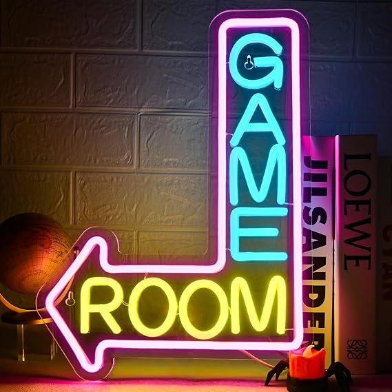 Game Room Neon Sign Retro Video Game Neon Lights for Teen Boy