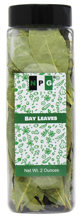 NPG Whole Bay Leaves 2 oz, Dried Laurel Leaves, Aromatic Herbs