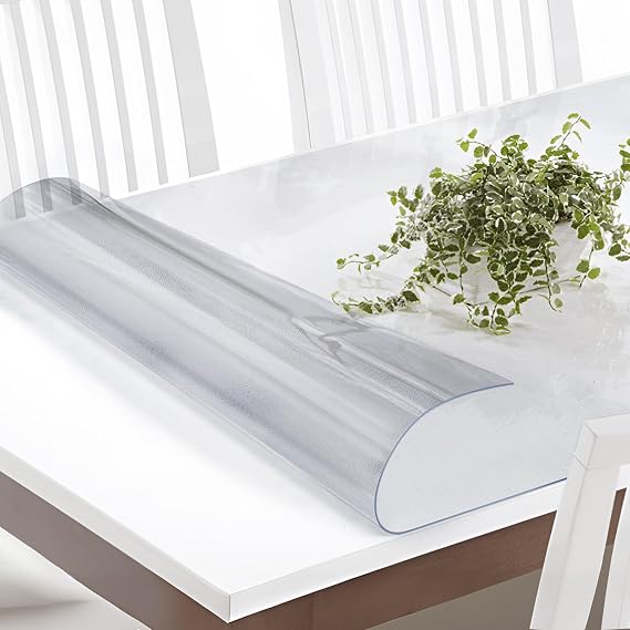 Vicwe Clear Table Cover Protector, 20x42 Inch Single-Sided Frosted Desk Mat