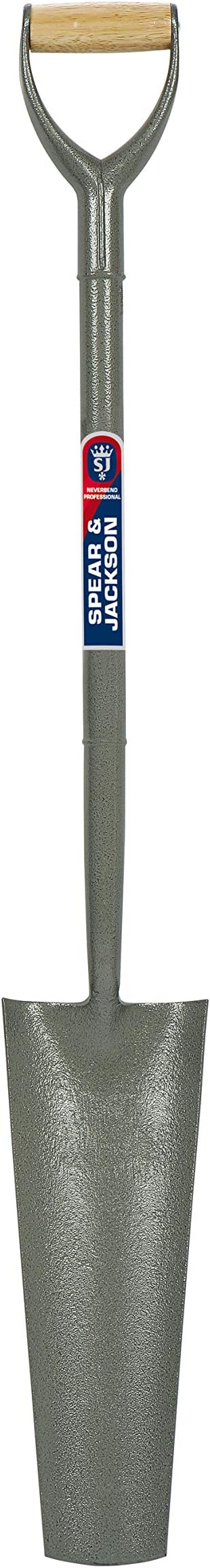 Spear & Jackson 2154HK 16" Tubular Steel Draining Shovel,Gray