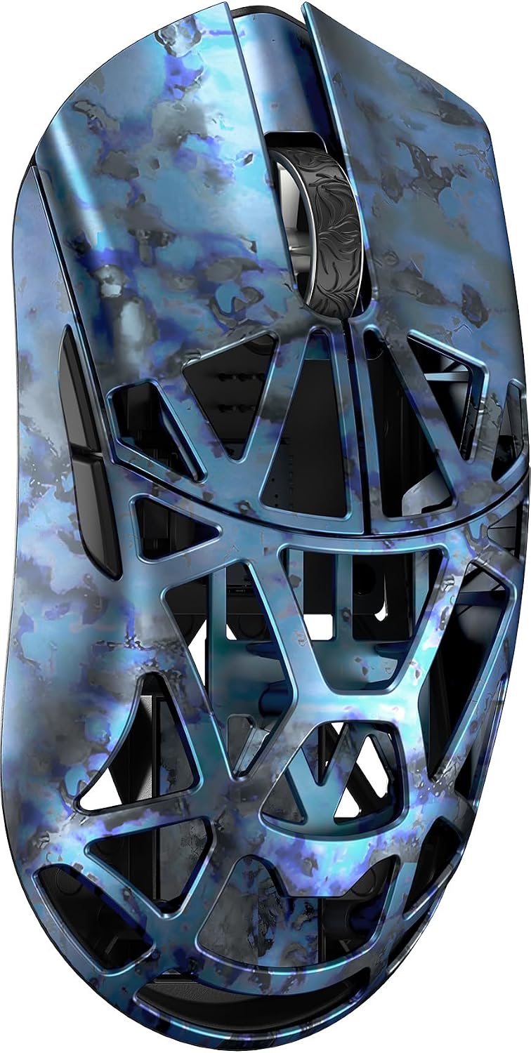WLMOUSE Beast X Mini Pro Wireless Gaming Mouse, No Side Holes, Symmetrical, Supports 8 KHz Polling Rate, Magnesium Alloy, 1.2 oz 36 g, Lightweight, PAW3950HS Sensor Japan Authorized Substitute OM