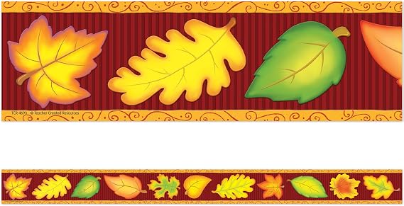 Teacher Created Resources Fall Straight Border Trim, Multi Color (4693)