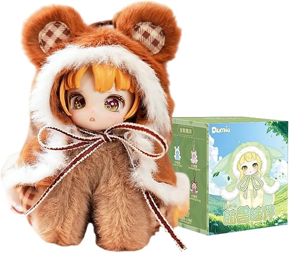 CALEMBOU Plush Doll Blind Box, Dumia Cute Beast Party Series Mystery Box Plush Toys, Anime Plushies Soft Stuffed Animals Birthday for Girls