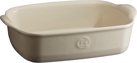 Emile Henry Oven Container Rectangular 22 x 14 cm Ecru/Clay