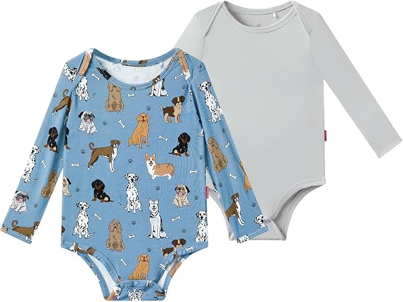 Bamboo Viscose Baby Boy Bodysuit Soft Long Sleeve Infant Baby Romper