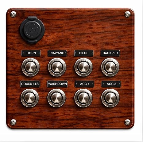 Woodgrain Metallic Cherry ABS Sheet for Boat Instrument Panels 24 x 48 x 3/16 Marine Grade Plastic for Switch & Gauge Dashboards