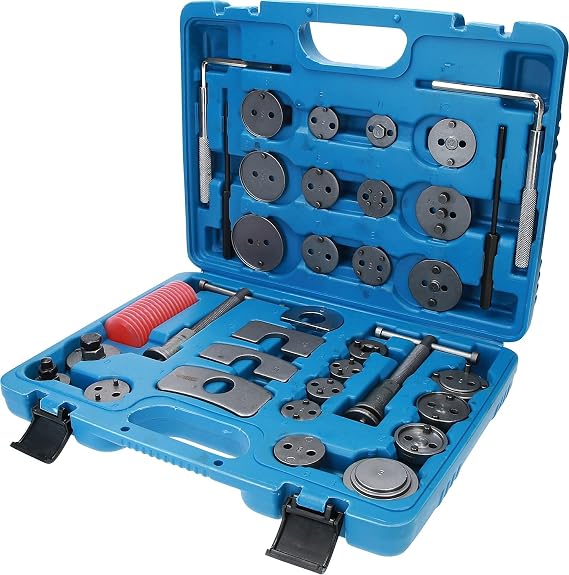 BRILLIANT TOOLS BT701050 Universal Brake Piston Reset Tool Set 41 Pieces [Powered by KS Tools]