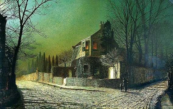 HCOTZHPY Reproduction Classic Painting Wall Art Print Canvas Yew Court Scalby Near Scarborough Vintage Art Print for Home Decor 60x90cm
