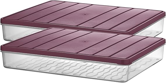 Selka Home - Nora 2-Piece 2.5 Liter Oversized Ecru Storage Container
