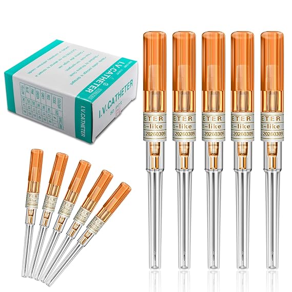 14G Catheter Piercing Needles 50Pcs for Jewelry Piercing