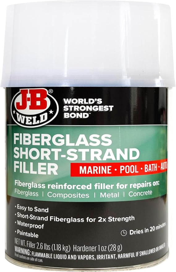 J-B Weld Quart - Fiberglass Short-Strained Filler