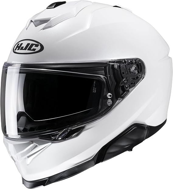 HJC I71 Full Face Motocycle Helmet. ECE 22.06 Sport Touring Motorbike Crash Helmet. Pearl White - XL