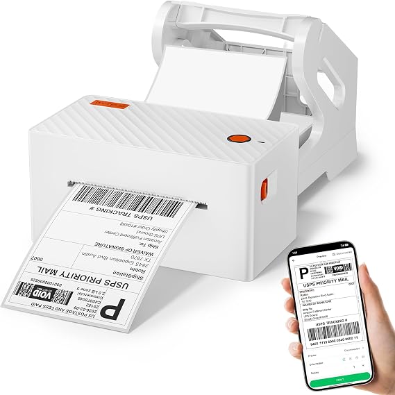 Thermal Shipping Label Printer 4x6 Bluetooth Label Maker for Small Business