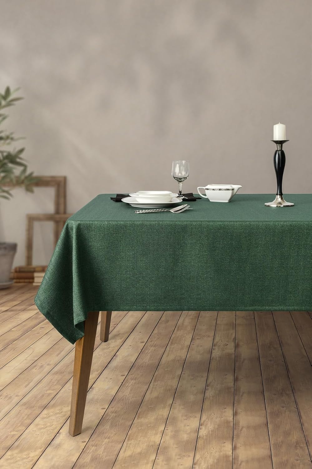 DENİZLİ CONCEPT Grande Masa Örtüsü Ceviz Yeşili 150x250