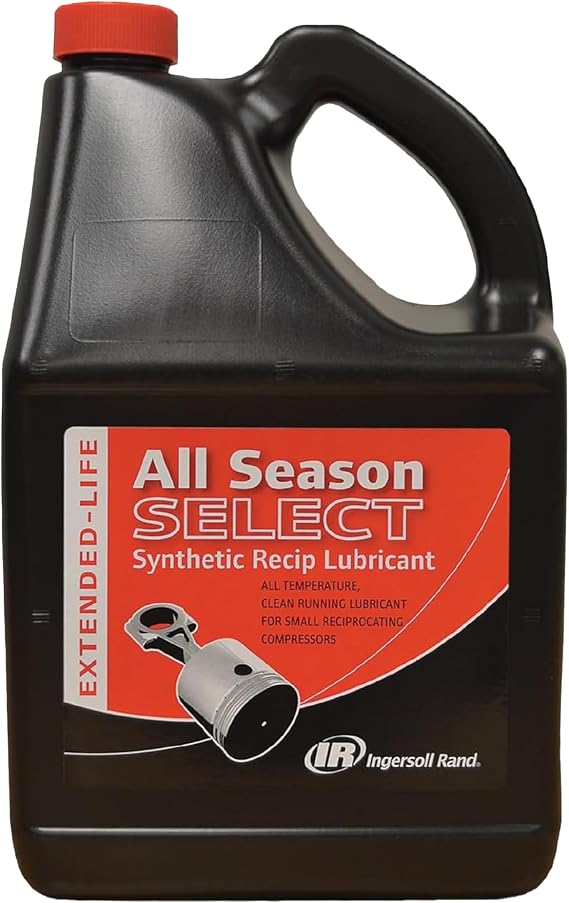 Ingersoll Rand 38440236 OEM All Season Select Synthetic Lubricant | All-temperature pneumatic tool oil, ideal for year-round air compressor maintenance, 5L bottle