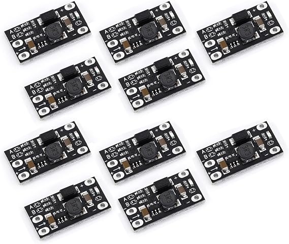 Teyleten Robot Multi-Function Mini Boost Module 3.7V to 5V/8V/9V/12V Step Up Board 1.5A LED Indicator DIY Voltage Module 10pcs