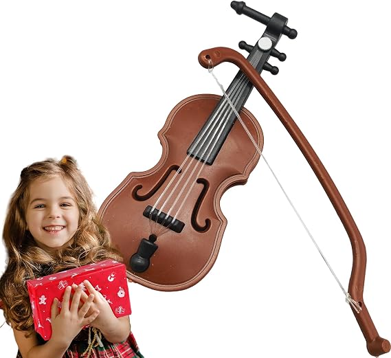 Tiniest Violin Polished | Miniature Violin Musical Instruments Collectible Figurine, Decorative Display Ornament, Mini Version, Showpiece Model, Tiny
