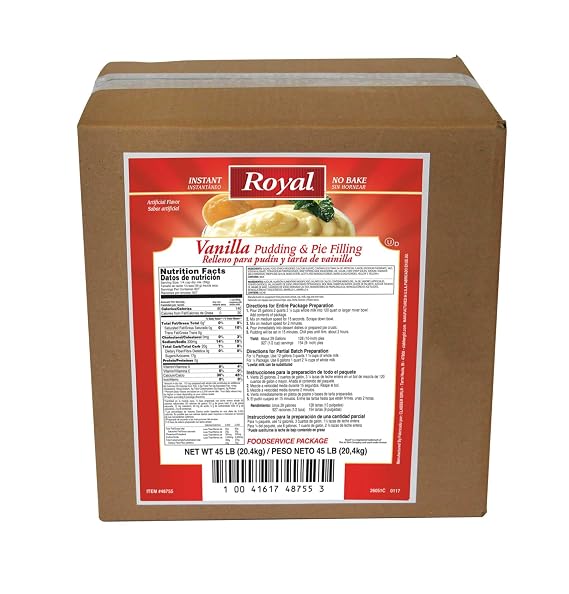 Royal Instant Vanilla Pudding Mix, 45 Pound -- 1 each.
