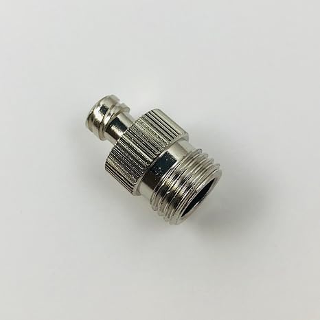 Metal Female Luer Lock Syringe Fitting to Pipe NPT 1/4" Male (2 Units)