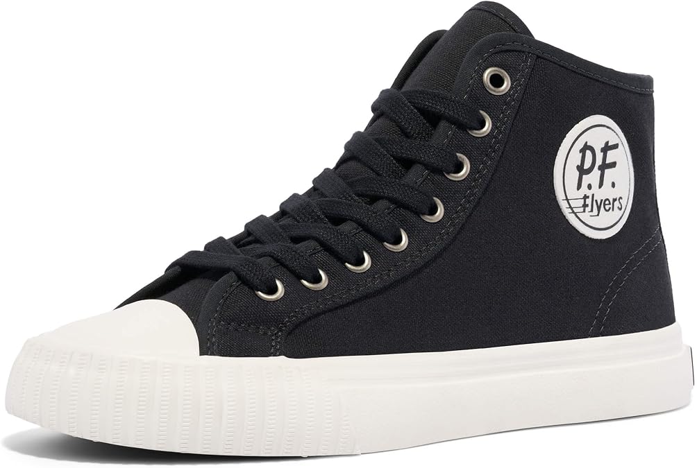P.F. Flyers High Top Sneakers | Posture Foundation Insole. Casual Unisex Shoes.