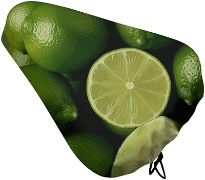 Fresh Green Lime Bike Seat Cover Waterproof Bicycle Saddle Dust Cover with Drawstring Rainproof Bike Cushion Seat Sun Dust Protector for City Mountain Bikes