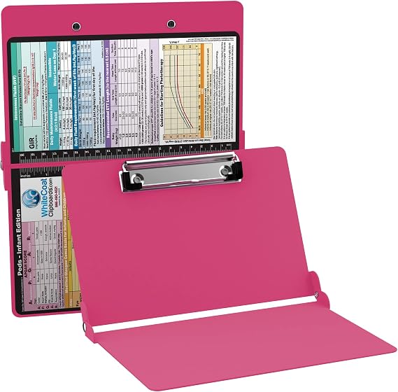 Whitecoat Clipboard - Pink Pediatric Edition