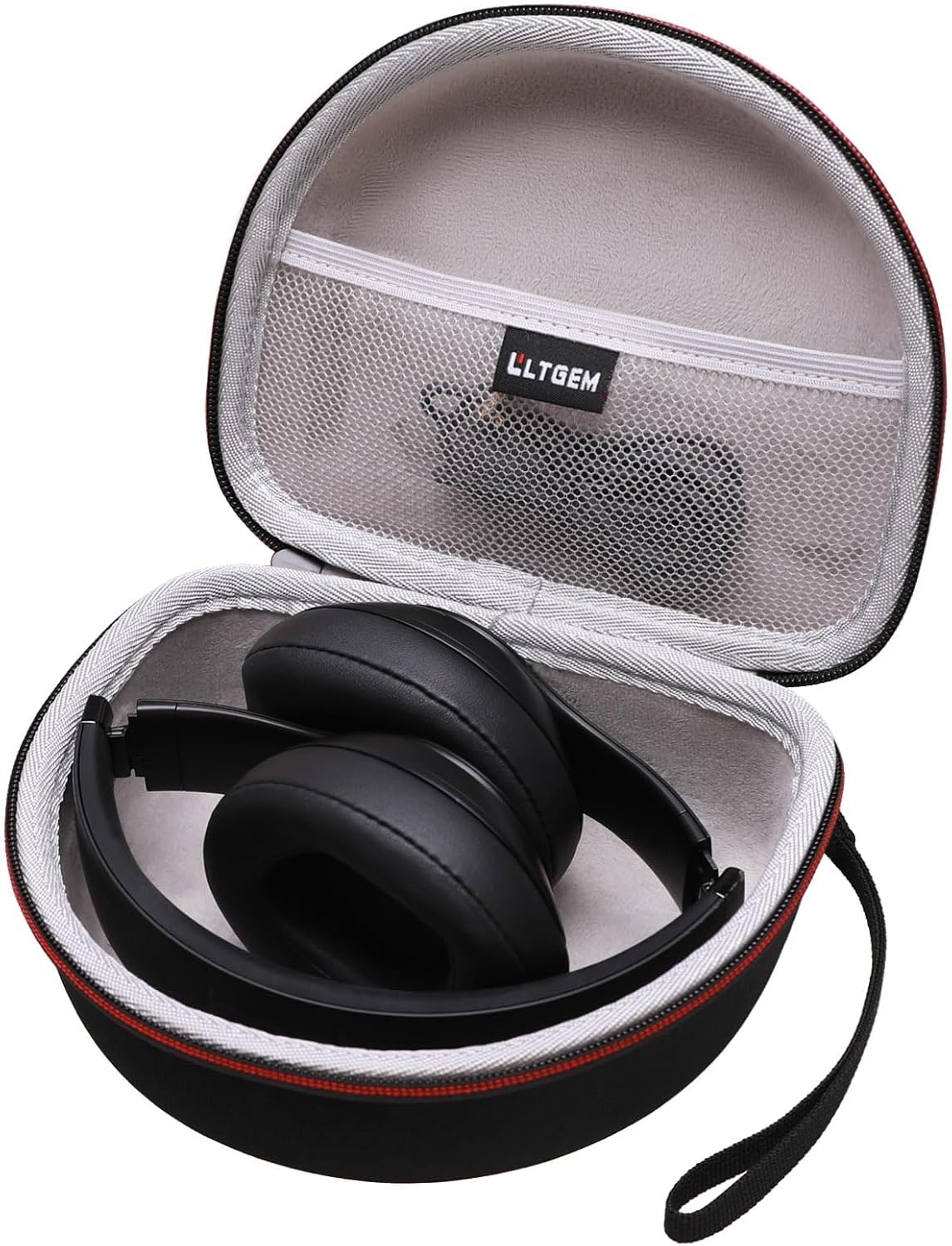 Headphone Case Compatible with Beats Studio ProSolo 4  Studio 3  Solo 3  Picun B8  BERIBESJLab JBuds Lux ANC Wireless Bluetooth Noise Cancelling Headphones, BlackGrayCase Only