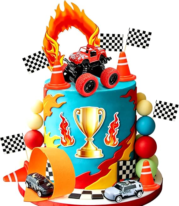 Monster Truck Birthday Cake Decoration Monster Truck Party Supplies