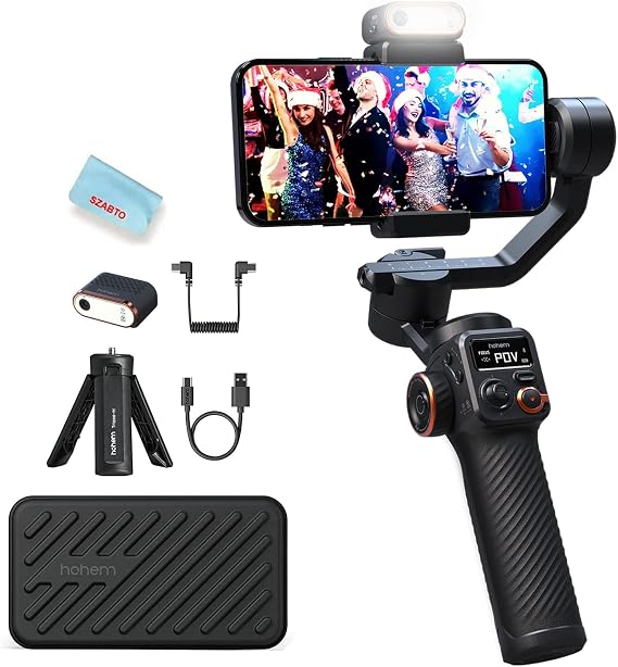 Hohem iSteady M6 Kit Gimbal Stabilizer for iPhone &Android,3-Axis Gimbal